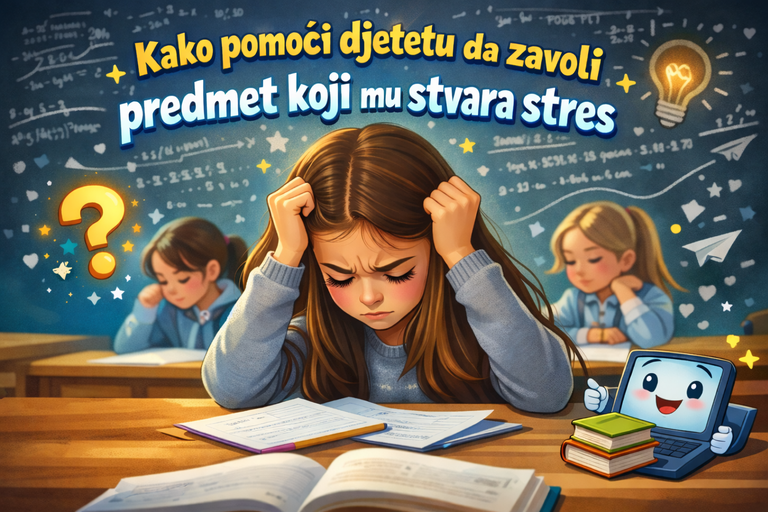 Kako pomoći djetetu da zavoli predmet koji mu stvara stres (bez svađa i suza).